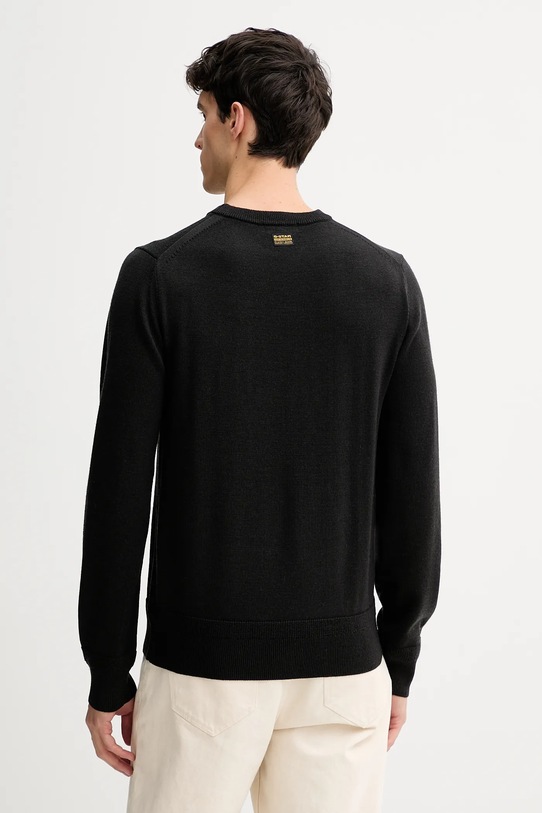 Odzież G-Star sweter wełniany 0 D27686.B692 czarny