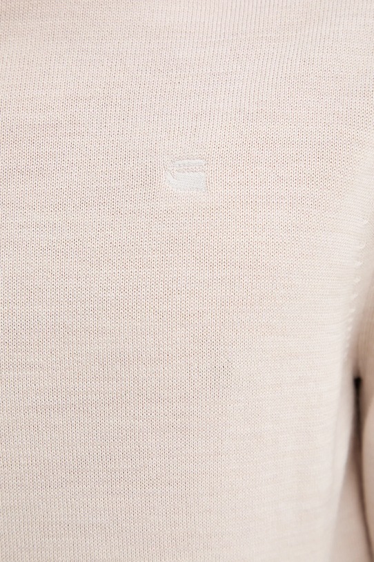 G-Star sweter wełniany 0 D27706.B692 beżowy