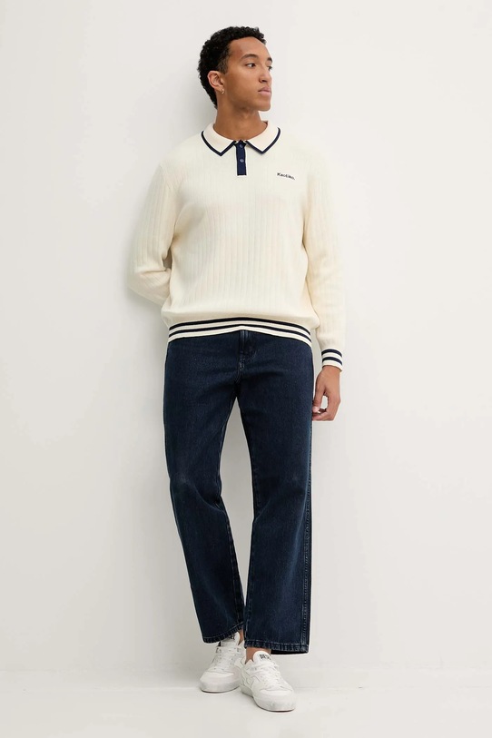 Kaotiko pulover de bumbac AR013.01.E002 bej AW25