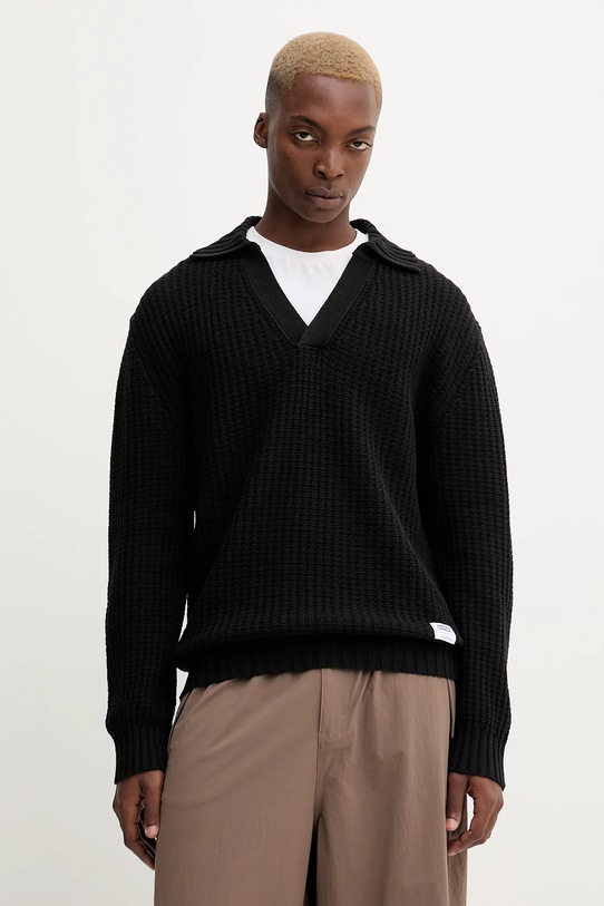 Hugo Blue pulover grosime medie negru 50548853