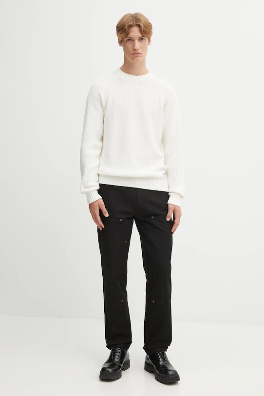 Hugo Blue pulover de bumbac 50551398 bej AW25