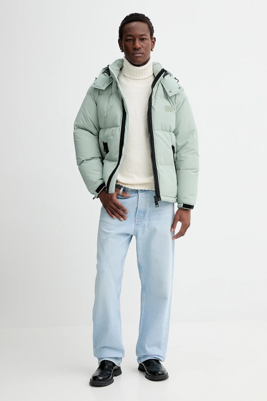 HUGO sweter 50546996 beżowy AW25