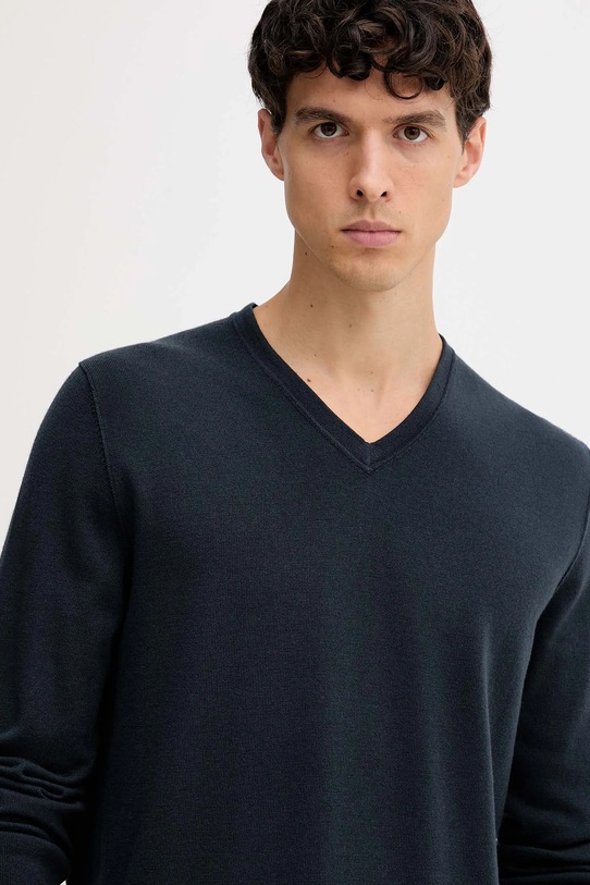 Marc O'Polo sweter wełniany granatowy 529506360110
