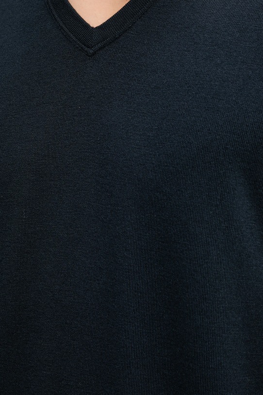 Marc O'Polo sweter wełniany 529506360110 granatowy