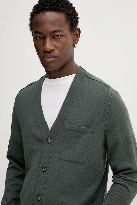 Вовняний кардиган Marc O'Polo зелений 529506361042