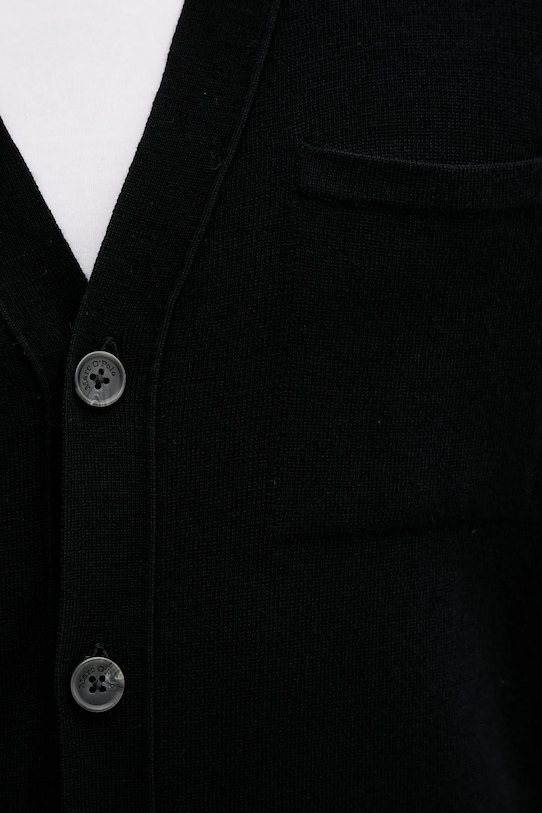 Vlnený kardigán Marc O'Polo 529506361042 čierna