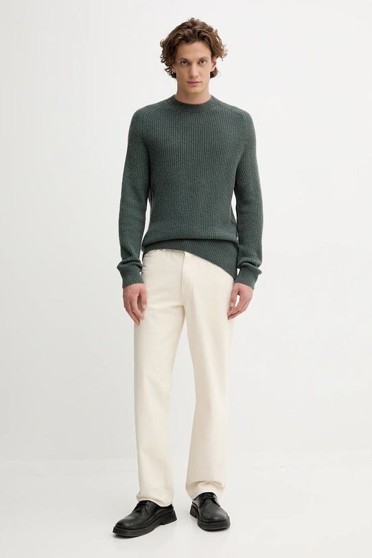 Светр із додаванням вовни Marc O'Polo 529506860144 зелений AW25