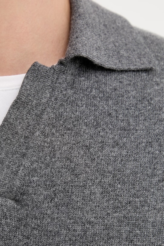 Marc O'Polo sweter z dodatkiem wełny 529514460150 szary