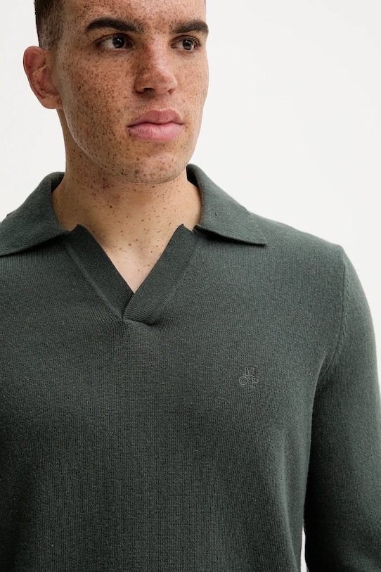 Свитер с добавлением шерсти Marc O'Polo зелёный 529514460150