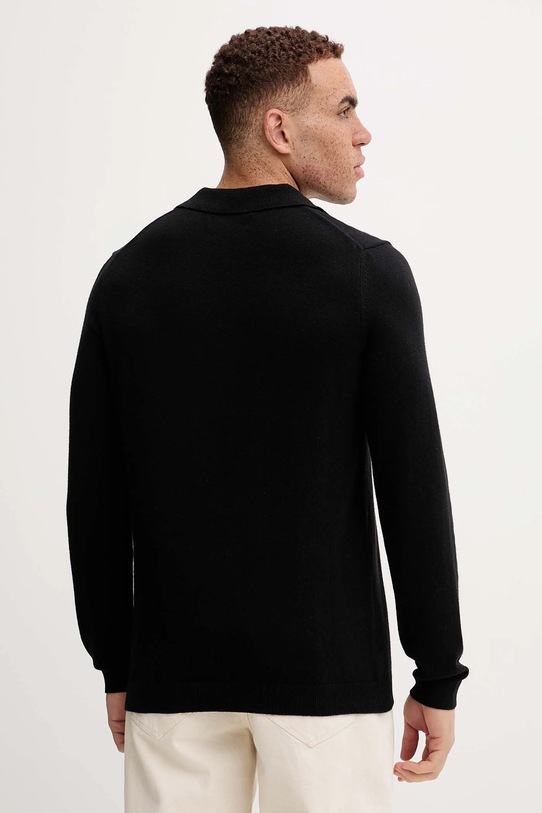 Odzież Marc O'Polo sweter z dodatkiem wełny 529514460150 czarny