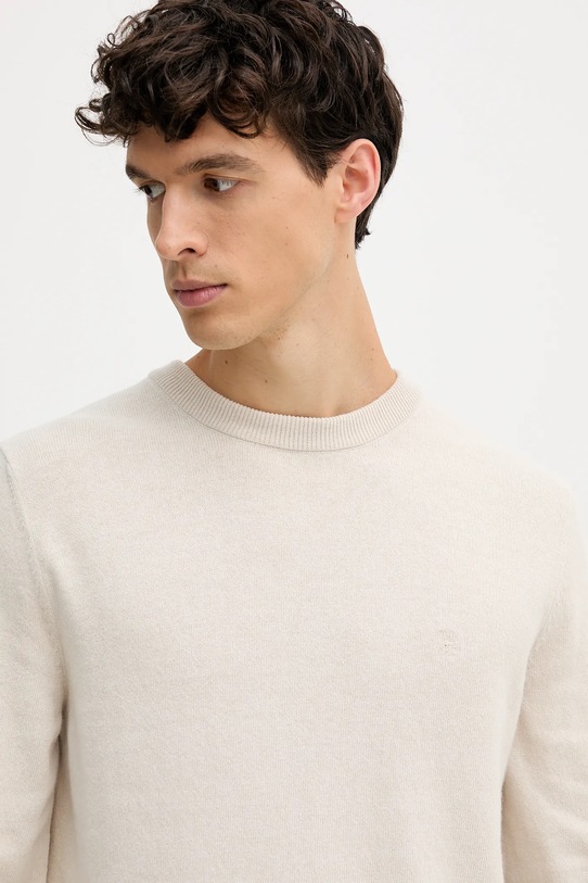 Marc O'Polo sweter z dodatkiem wełny beżowy 529514460504
