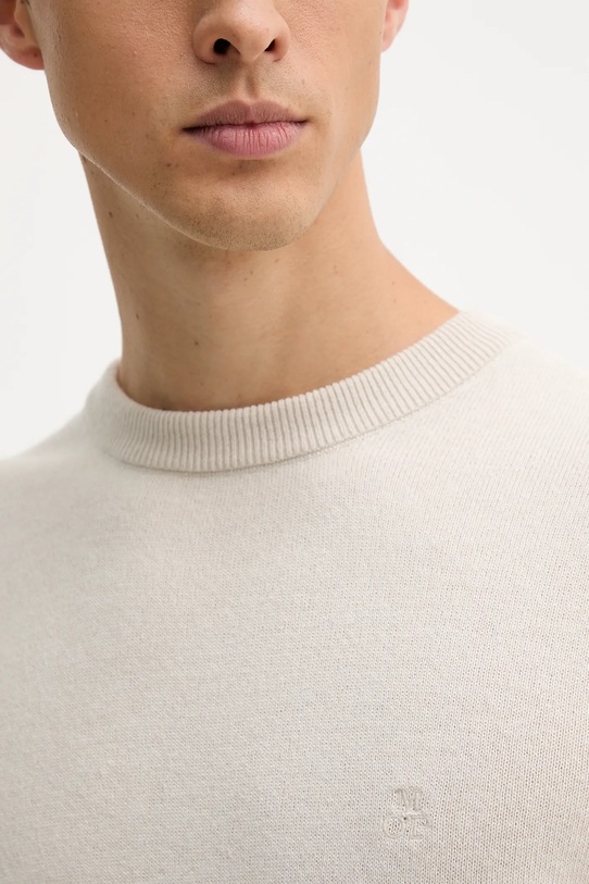 Marc O'Polo sweter z dodatkiem wełny 529514460504 beżowy