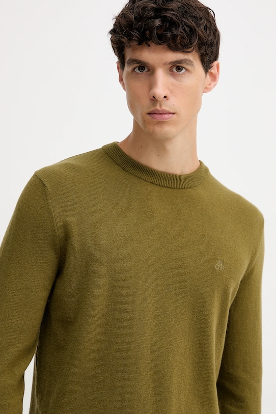 Marc O'Polo sweter z dodatkiem wełny zielony 529514460504