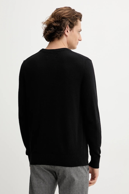 Odzież Marc O'Polo sweter z dodatkiem wełny 529514460504 czarny