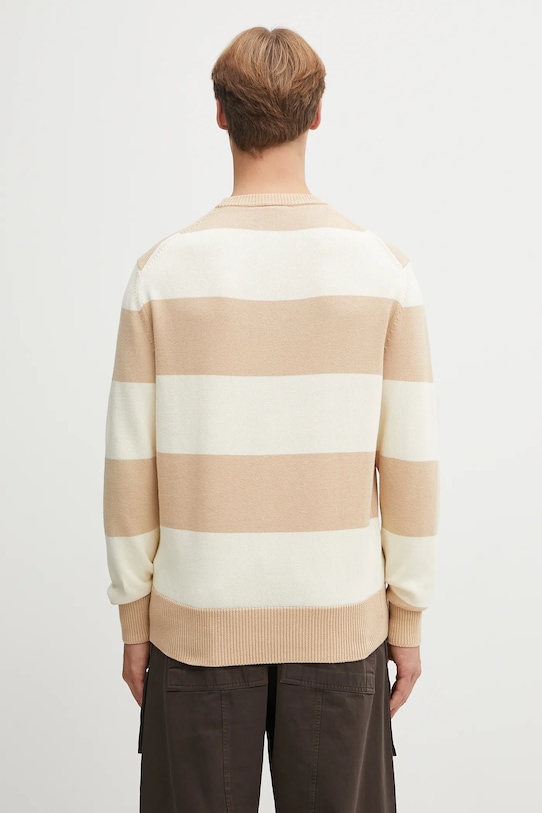 Odzież Lacoste sweter bawełniany AH5179 beżowy