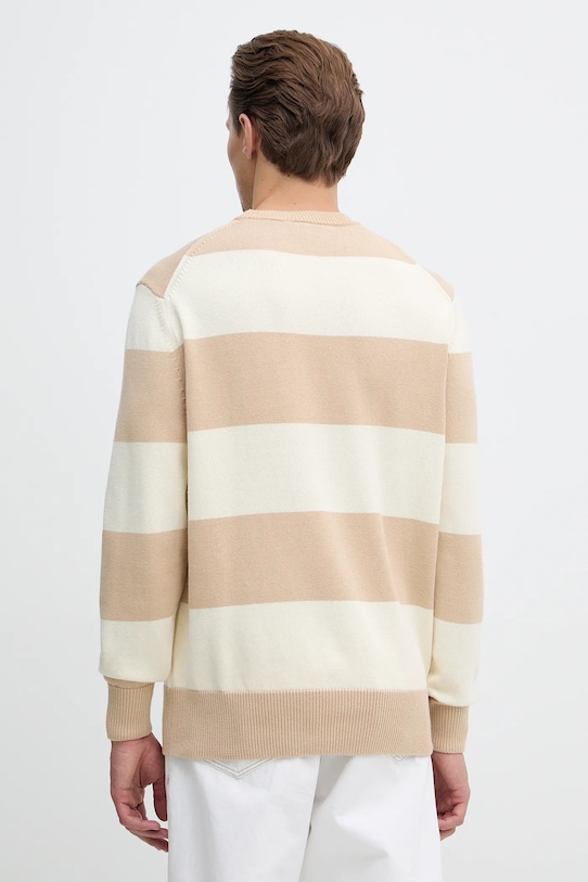 Odzież Lacoste sweter bawełniany AH5179 beżowy