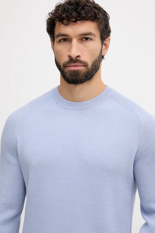 Liu Jo sweter wełniany niebieski QF5168.MA23P