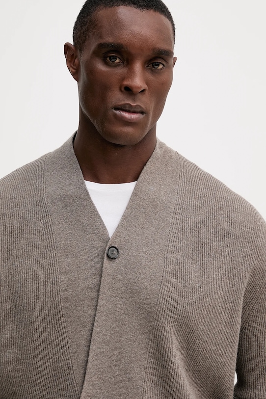 Liu Jo cardigan din amestec de cașmir maro QF5171.MA23P