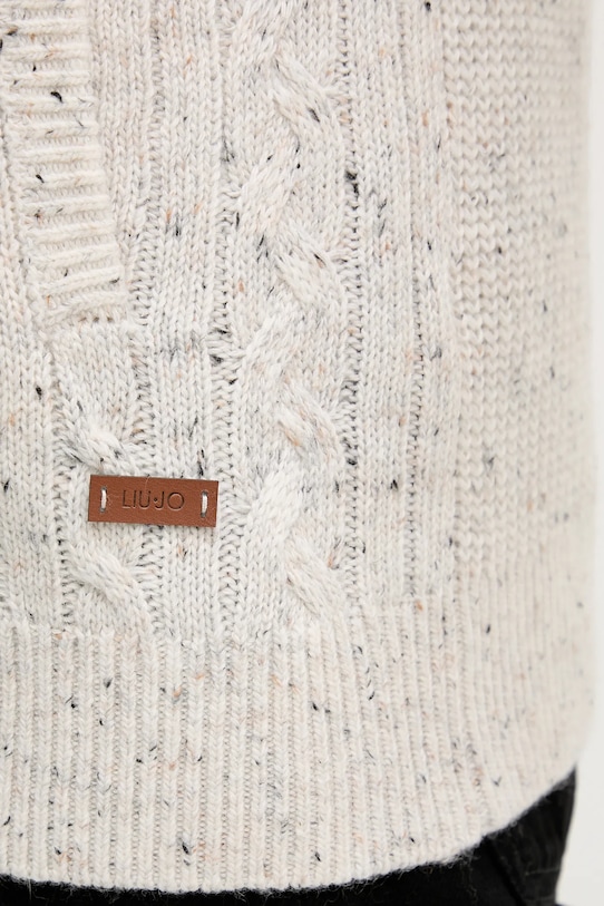 Liu Jo sweter QF5186.MA13R beżowy