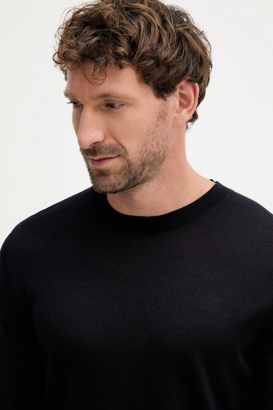 Liu Jo sweter wełniany granatowy QXX068.MA27P