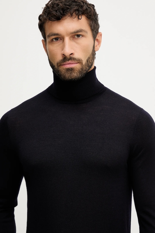 Вовняний светр Liu Jo темно-синій QXX072.MA27P