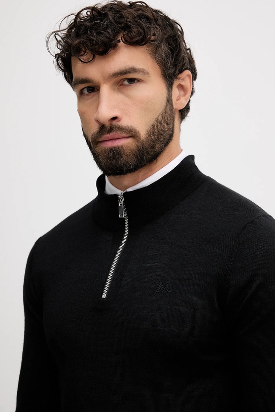 Lindbergh pulover de lână negru 30.800055