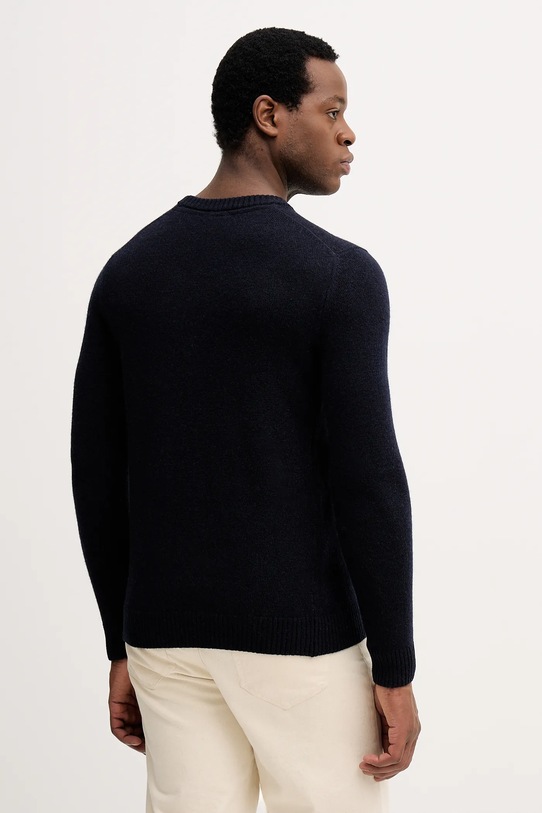 Odzież Lindbergh sweter z dodatkiem wełny 30.800220 granatowy