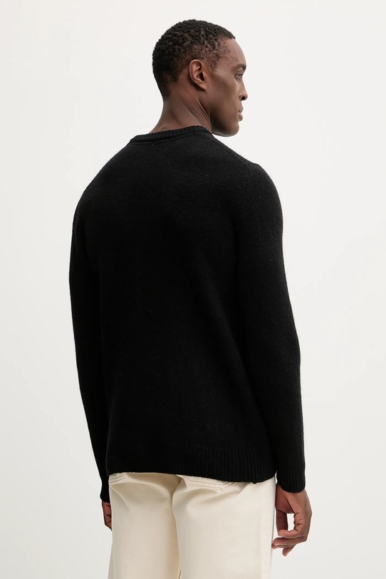 Odzież Lindbergh sweter z dodatkiem wełny 30.800220 czarny