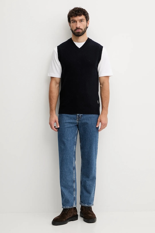 Vesta s prímesou vlny Lindbergh 30.800221 tmavomodrá AW25