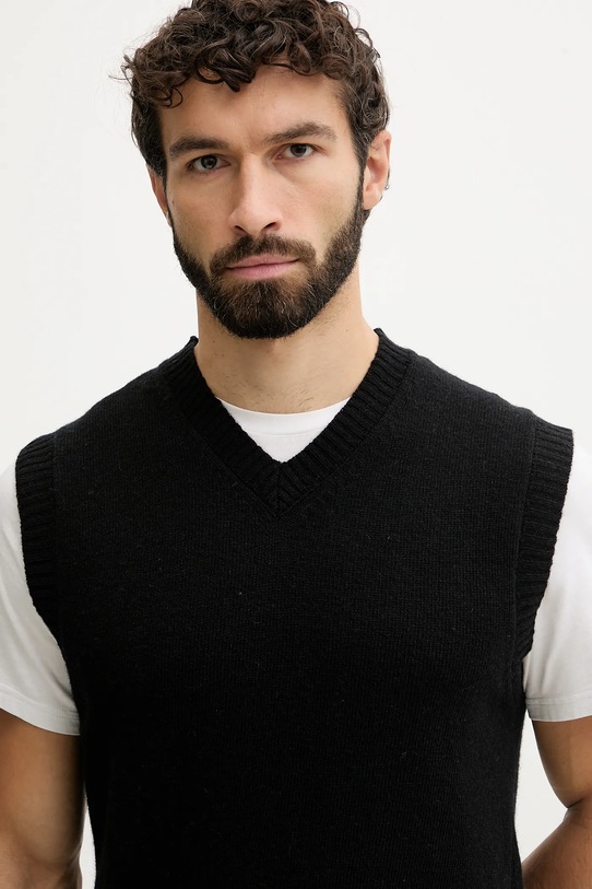 Lindbergh kamizelka z dodatkiem wełny czarny 30.800221