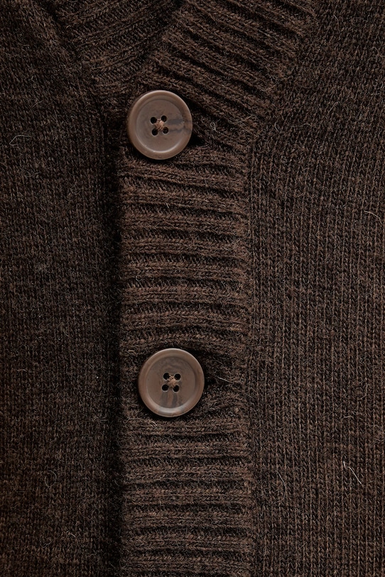 Lindbergh kardigan z dodatkiem wełny 30.800223 brązowy