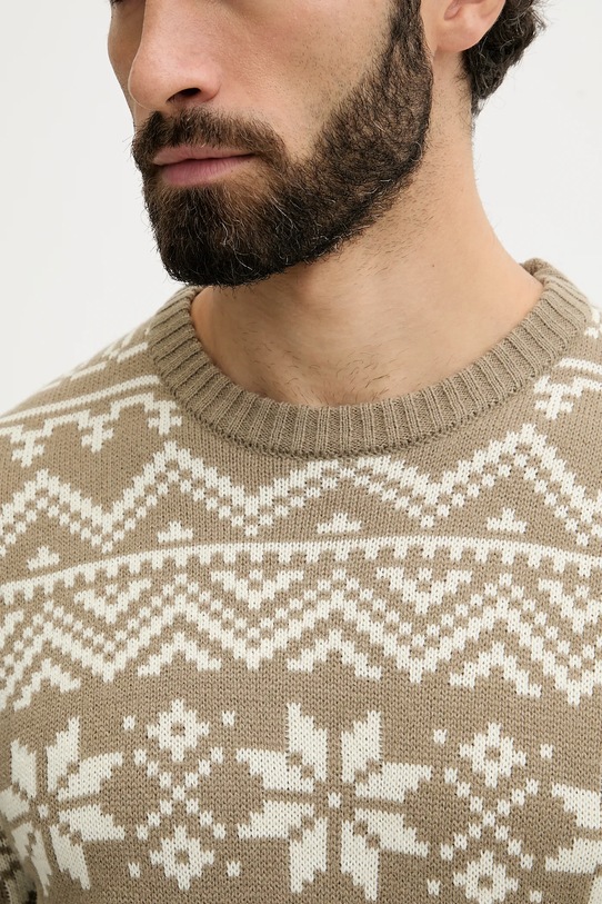 Lindbergh sweter z dodatkiem wełny 30.805020 beżowy