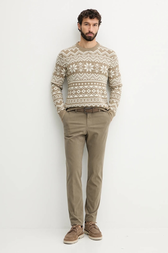 Sveter s prímesou vlny Lindbergh 30.805020 zelená AW25