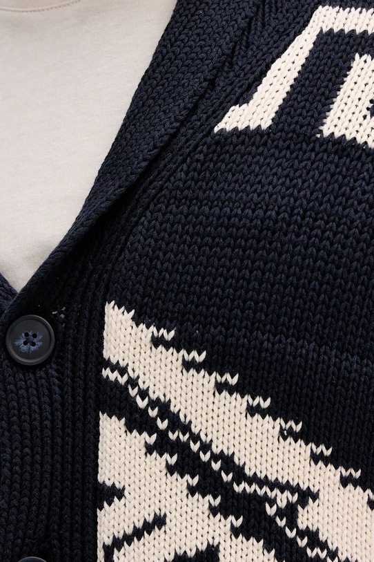 Lindbergh kardigan bawełniany 30.827014 granatowy