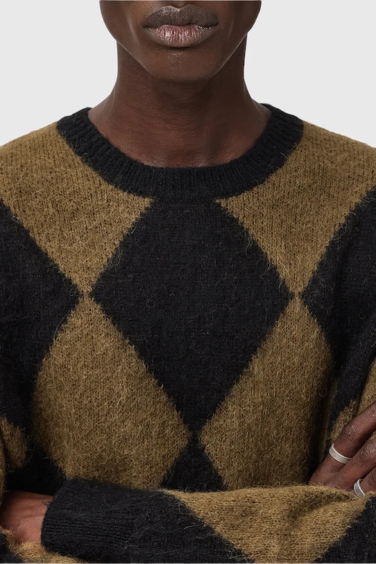 Светр із додаванням вовни AllSaints BOWER M066KD чорний AW25