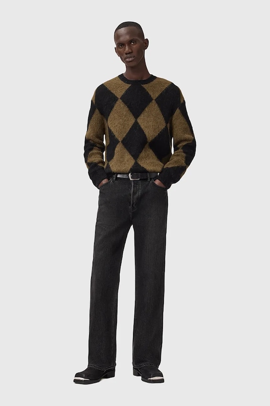 Светр із додаванням вовни AllSaints BOWER M066KD чорний