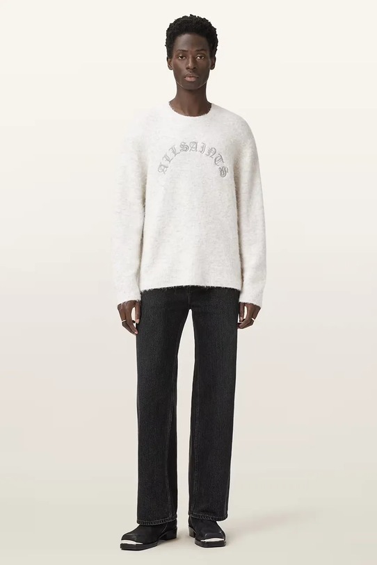 AllSaints sweter z dodatkiem alpaki CURV M020KD