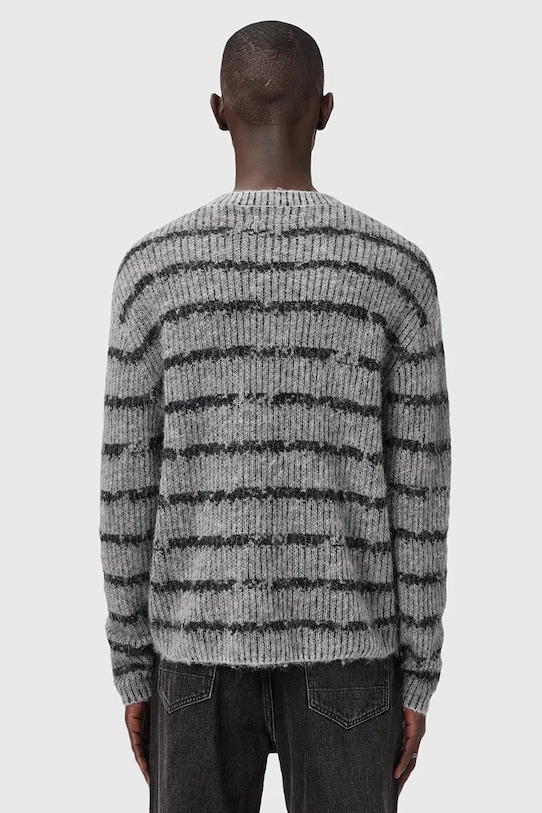 AllSaints pulover din amestec de lână DISSOLVED gri M003KD