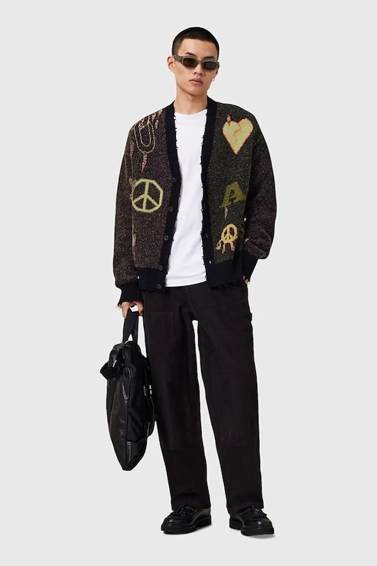 AllSaints cardigan din amestec de lână EMOTIVE M014KD