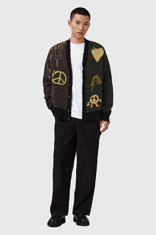 AllSaints cardigan din amestec de lână EMOTIVE M014KD