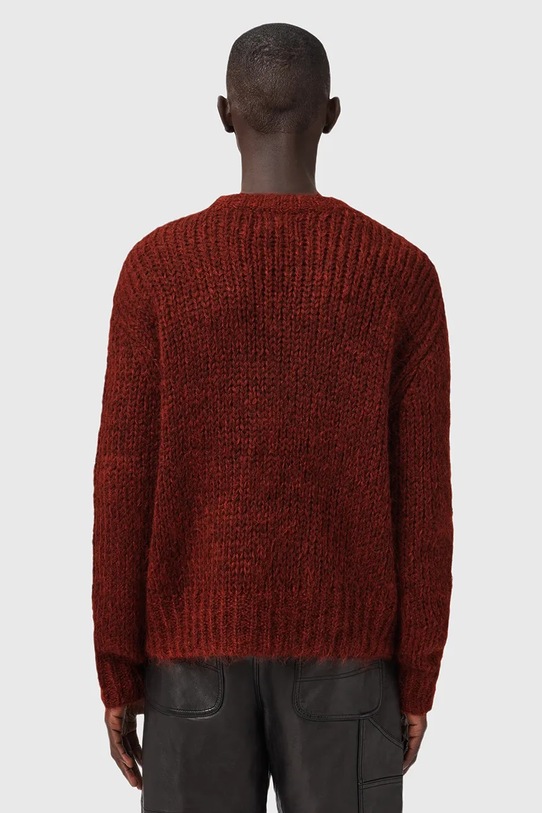 Odzież AllSaints sweter z dodatkiem wełny MYLES M050KD pomarańczowy
