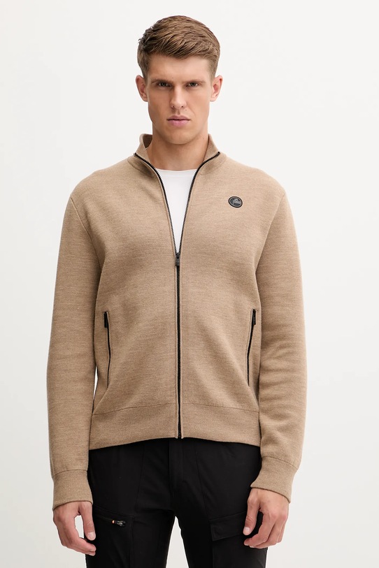 Кардиган з додаванням вовни Fusalp Mayeul середньої щільності бежевий G2110