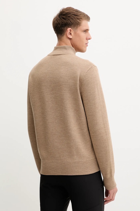 Одяг Кардиган з додаванням вовни Fusalp Mayeul G2110 бежевий