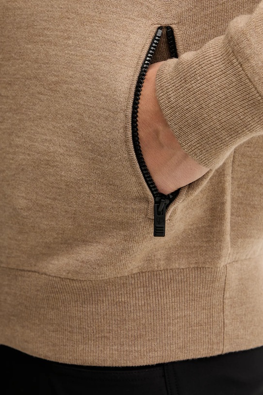 Кардиган з додаванням вовни Fusalp Mayeul G2110 бежевий