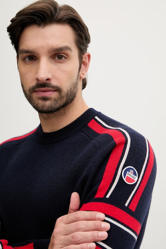 Fusalp sweter wełniany Spectavia granatowy I2114