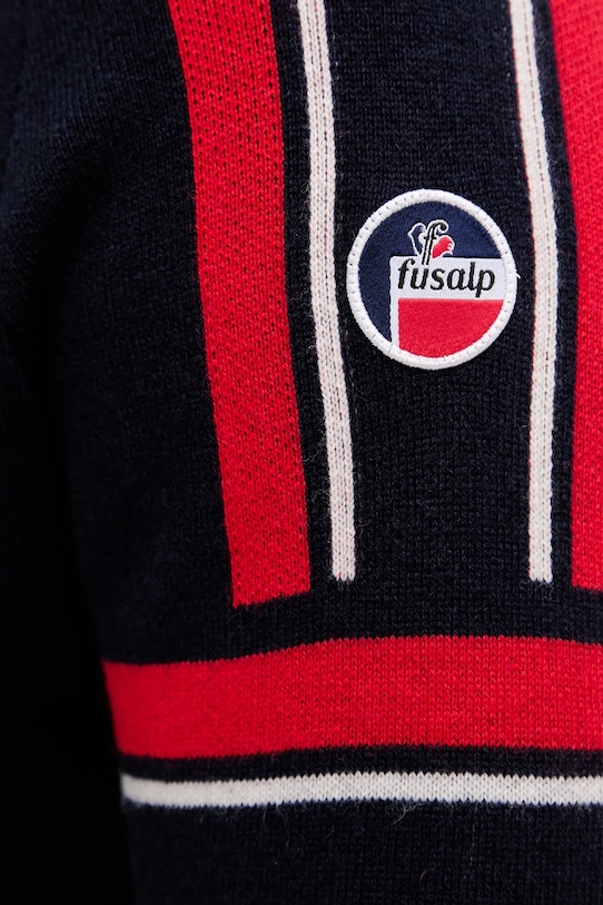 Fusalp sweter wełniany Spectavia I2114 granatowy