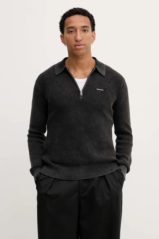 Bavlnený sveter Guess Jeans bavlna sivá M5BR05.Z3HM1