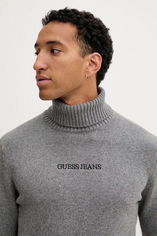 Guess Jeans sweter z dodatkiem wełny szary M5BR58.Z0561