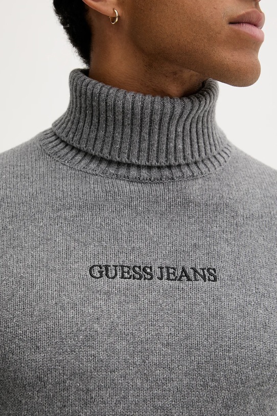 Guess Jeans sweter z dodatkiem wełny M5BR58.Z0561 szary