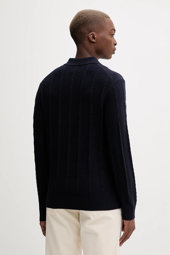 Odzież Abercrombie & Fitch sweter z dodatkiem wełny KI120.5142.200 granatowy